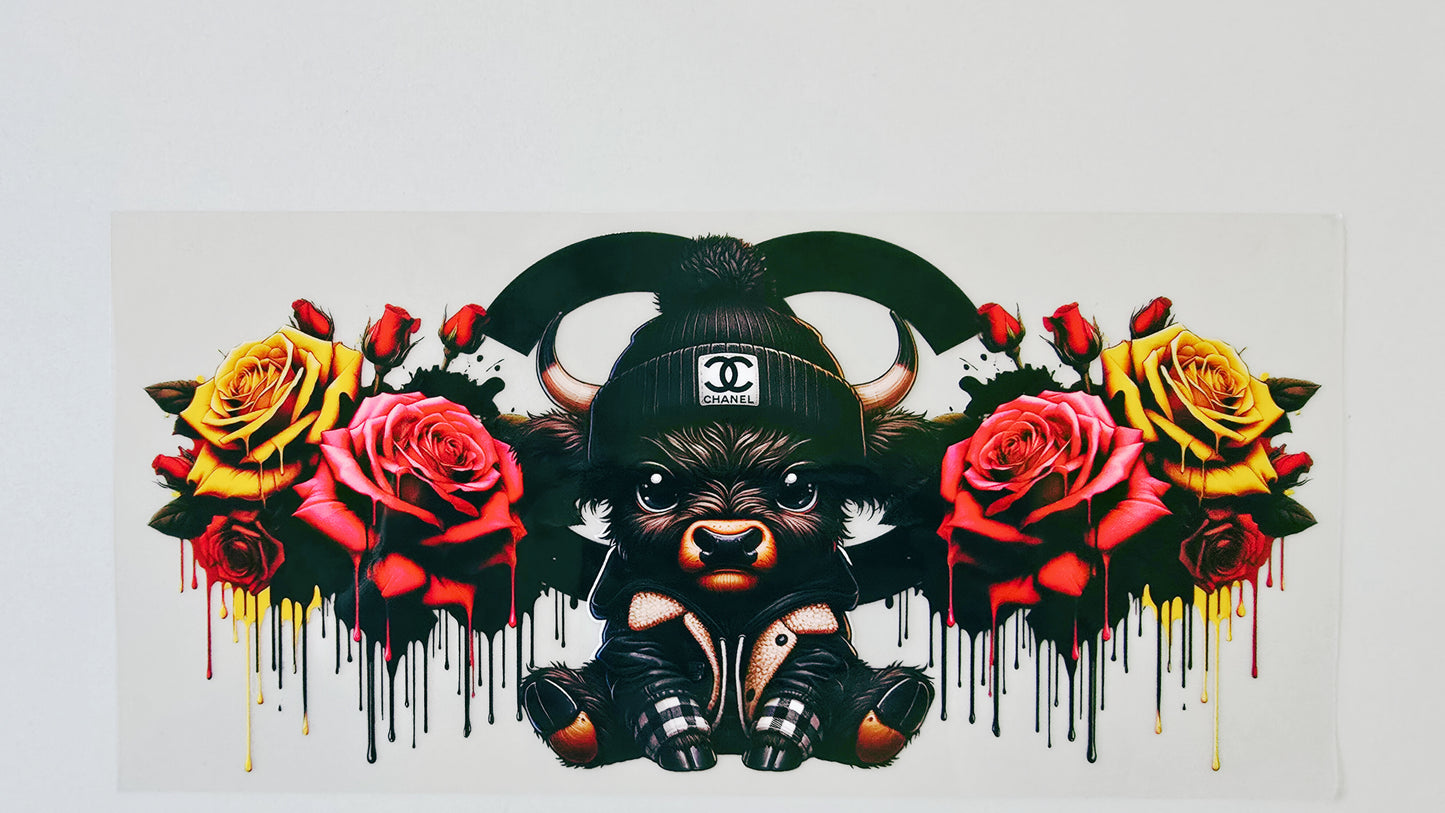 Black Chanel Highland Cow