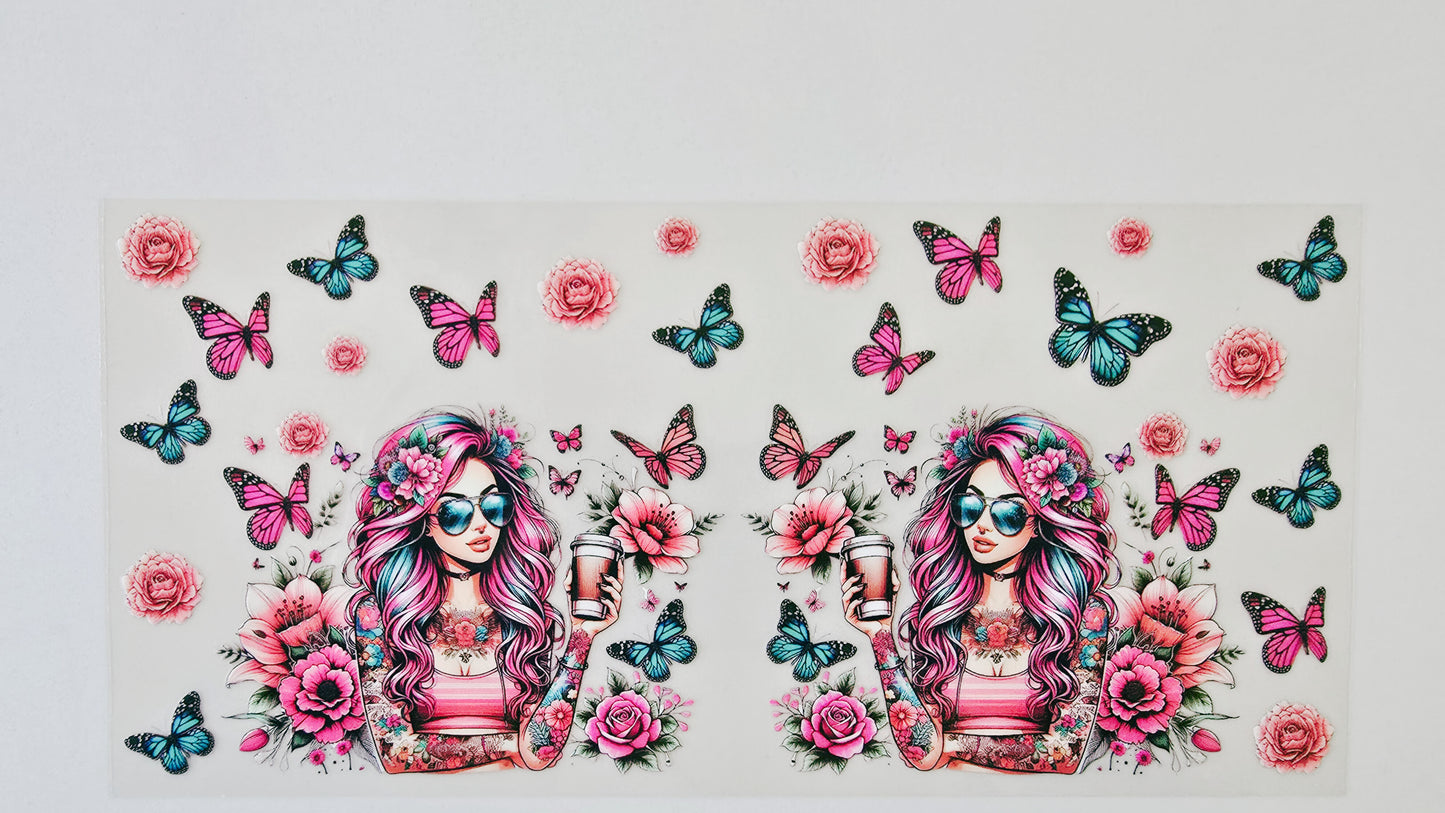 Butterfly Tattoo Girl