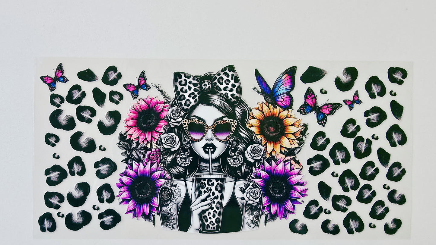 Leopard Print Tattoo Girl