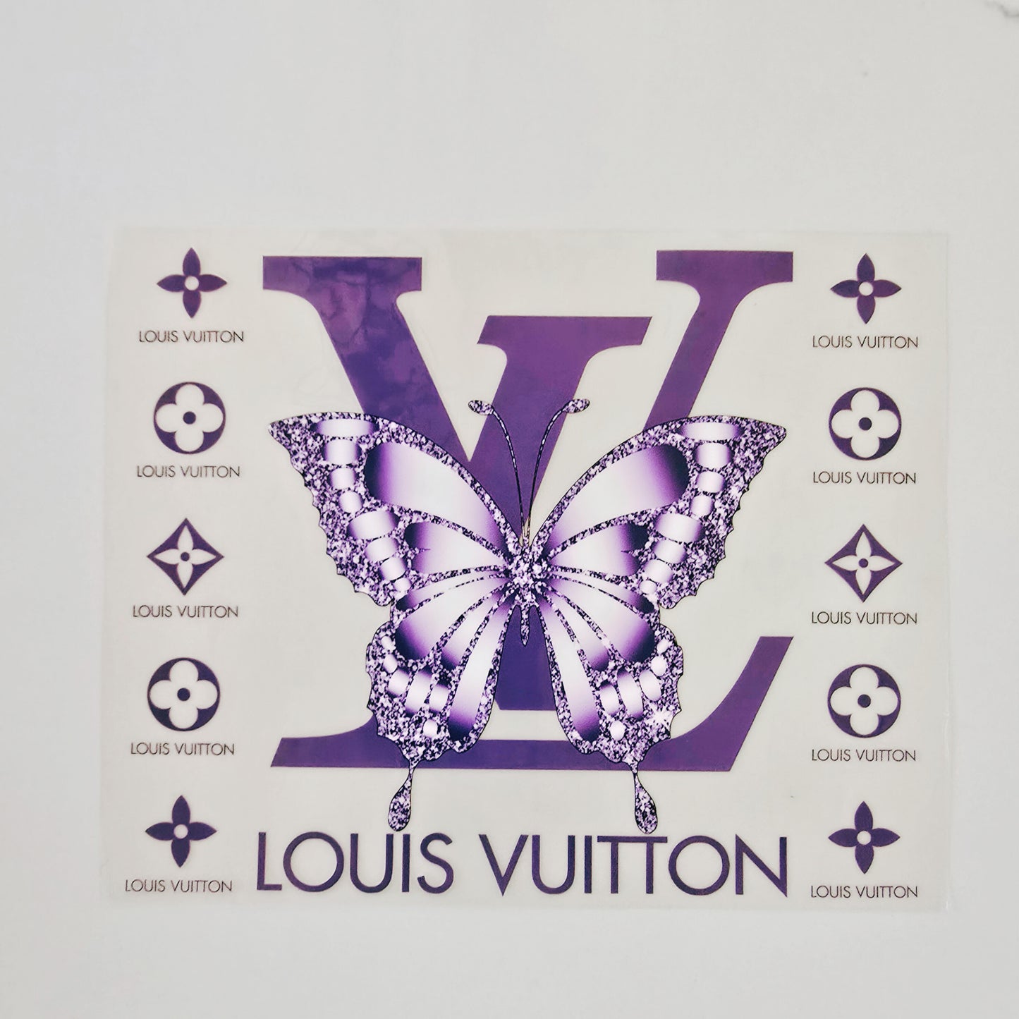 20oz Purple LV Butterfly