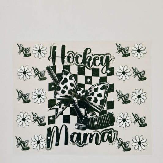 20oz Checkered Hockey Mama