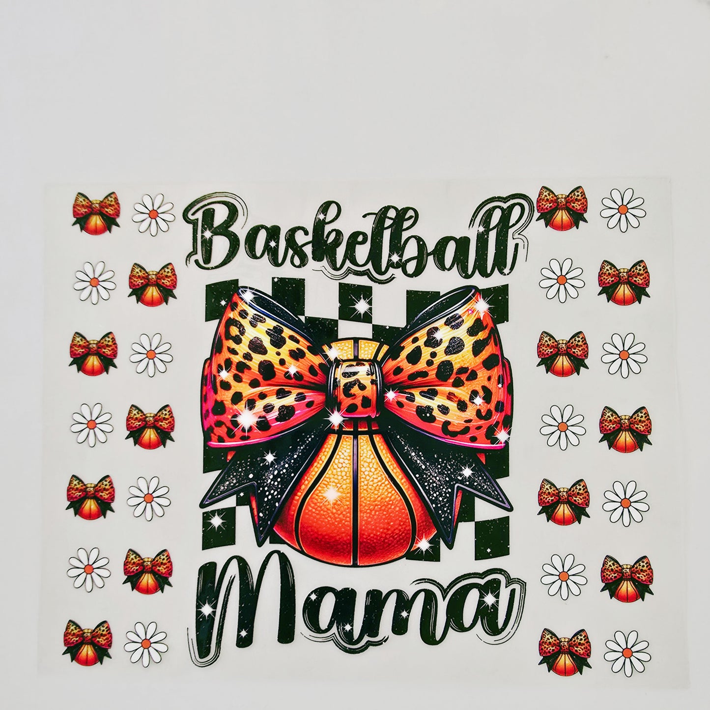 20oz Checkered Basketball Mama