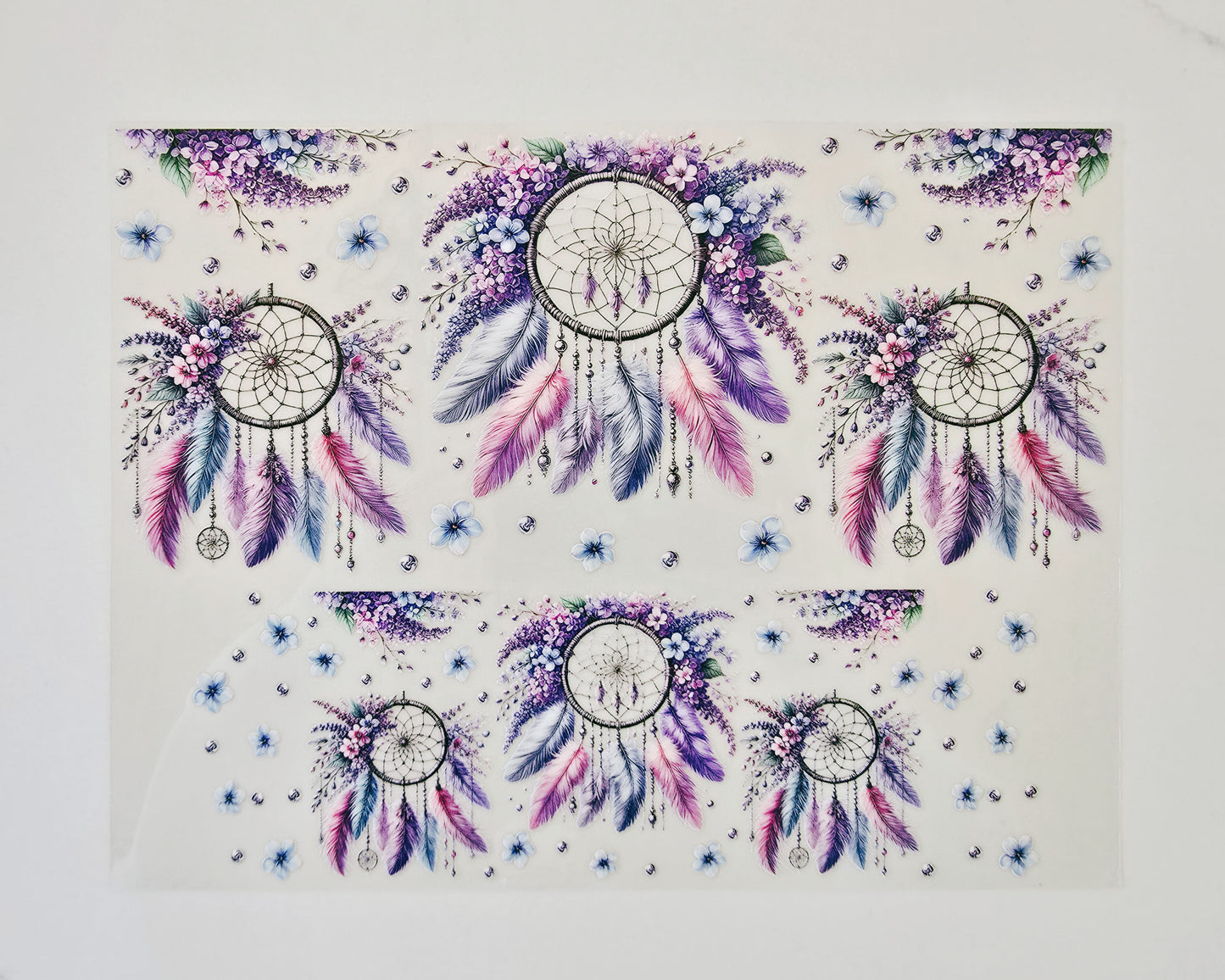 40oz Pink, Blue & Purple Dreamcatchers