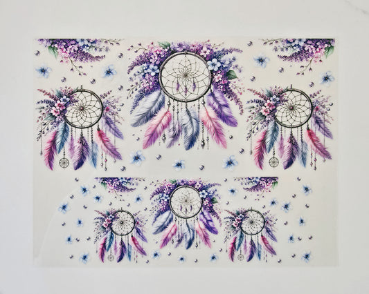 40oz Pink, Blue & Purple Dreamcatchers