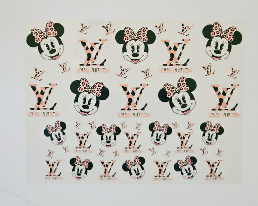 40oz Leopard LV Minnie Mouse
