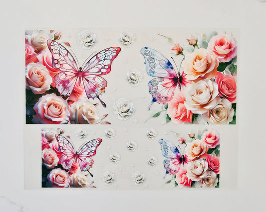 40oz Floral Butterflies
