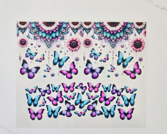 40oz Sunflowers & Butterflies