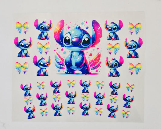 40oz Stitch with Colorful Bows