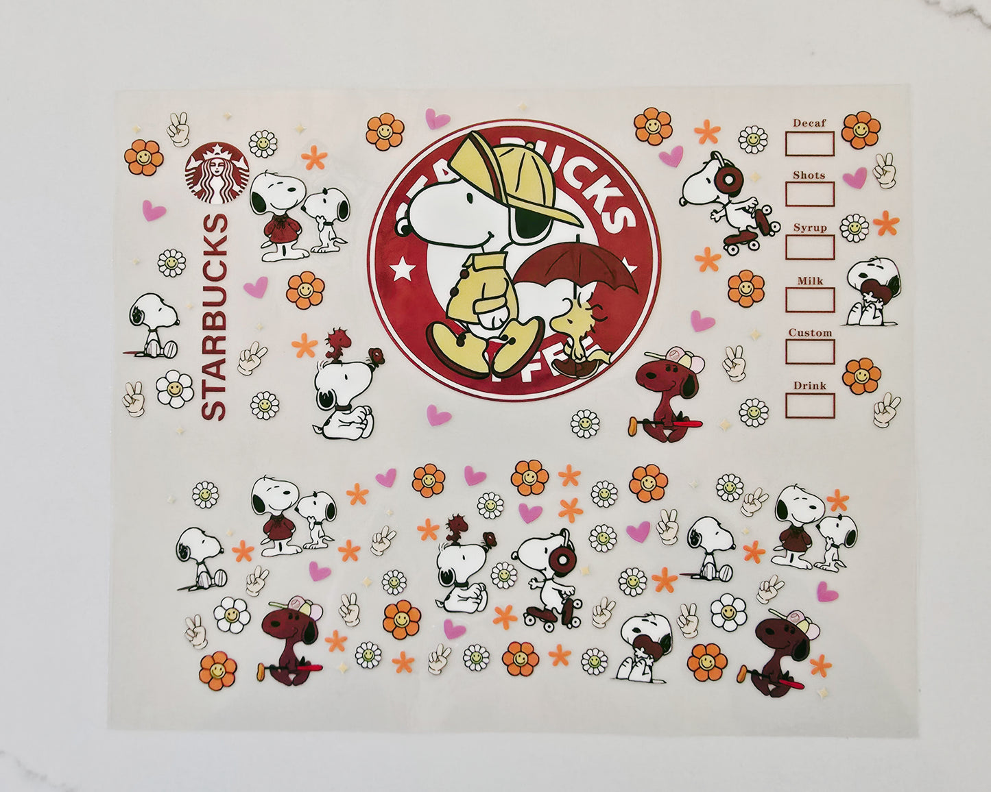 40oz Starbucks Snoopy