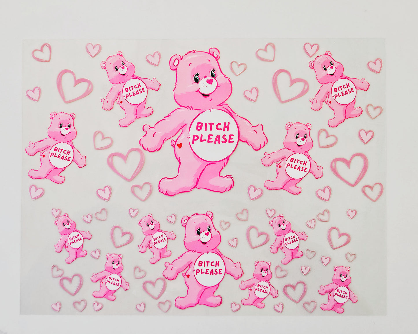 40oz Light Pink Swear Bear