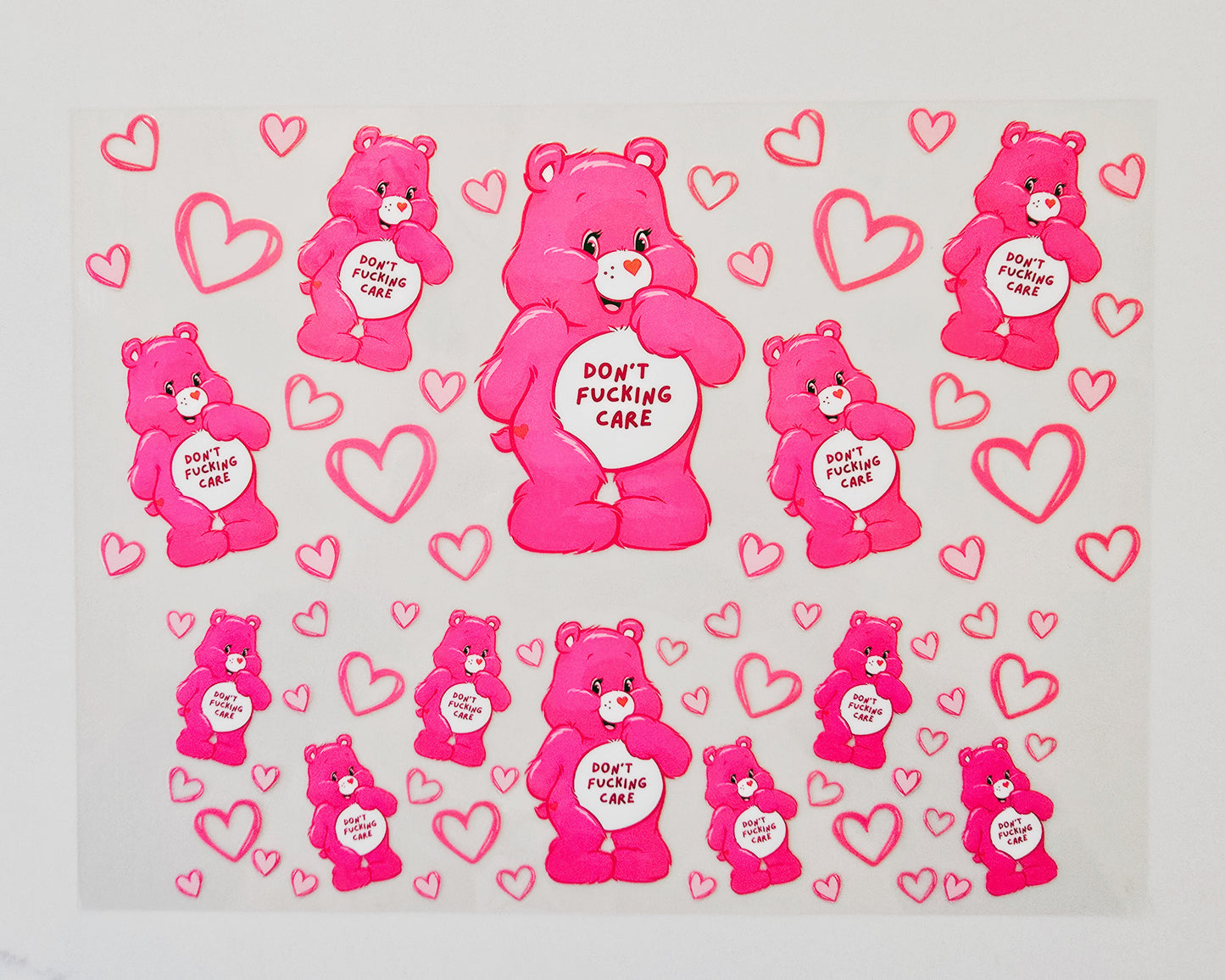 40oz Hot Pink Swear Bear