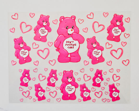 40oz Hot Pink Swear Bear