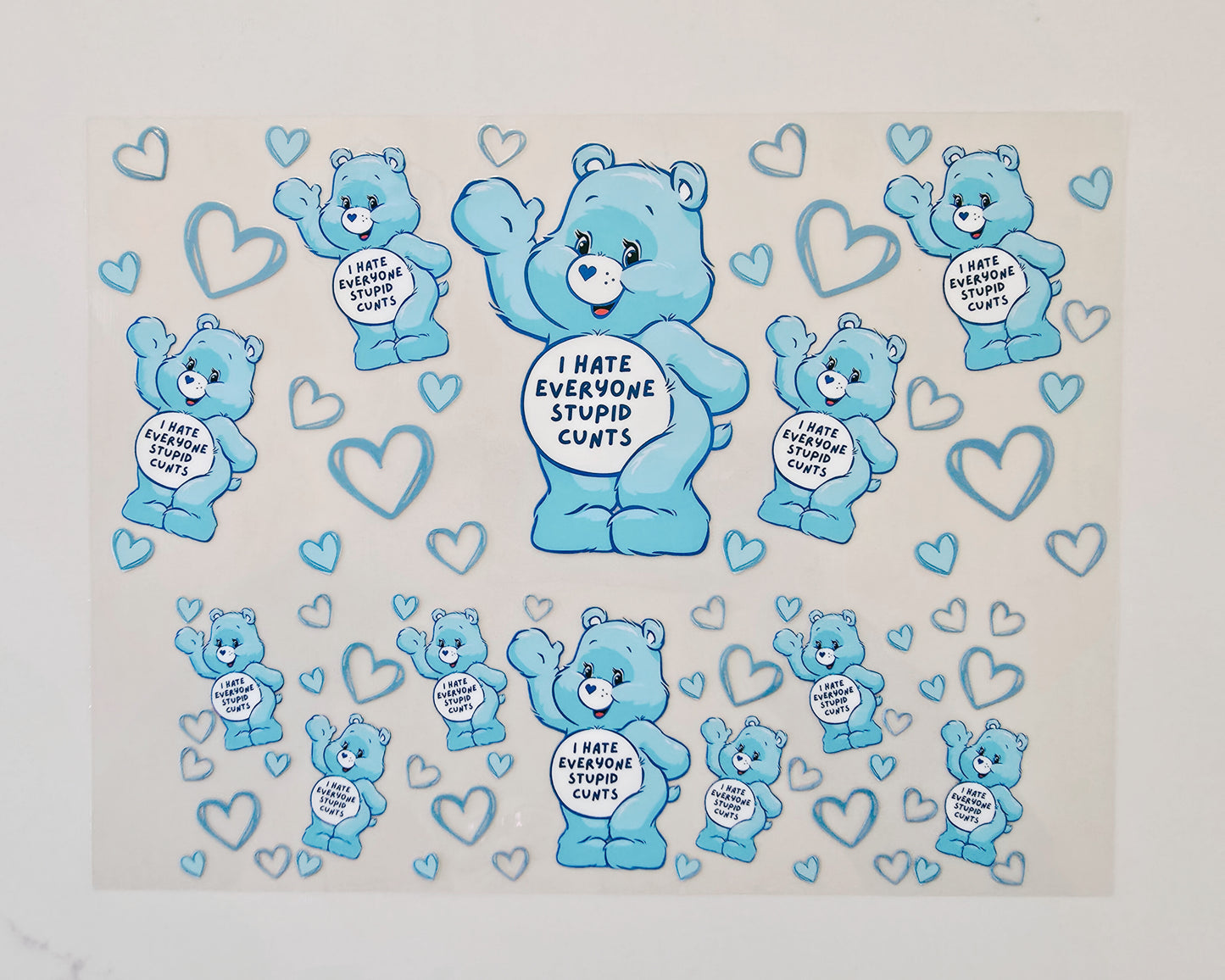 40oz Blue Swear Bear