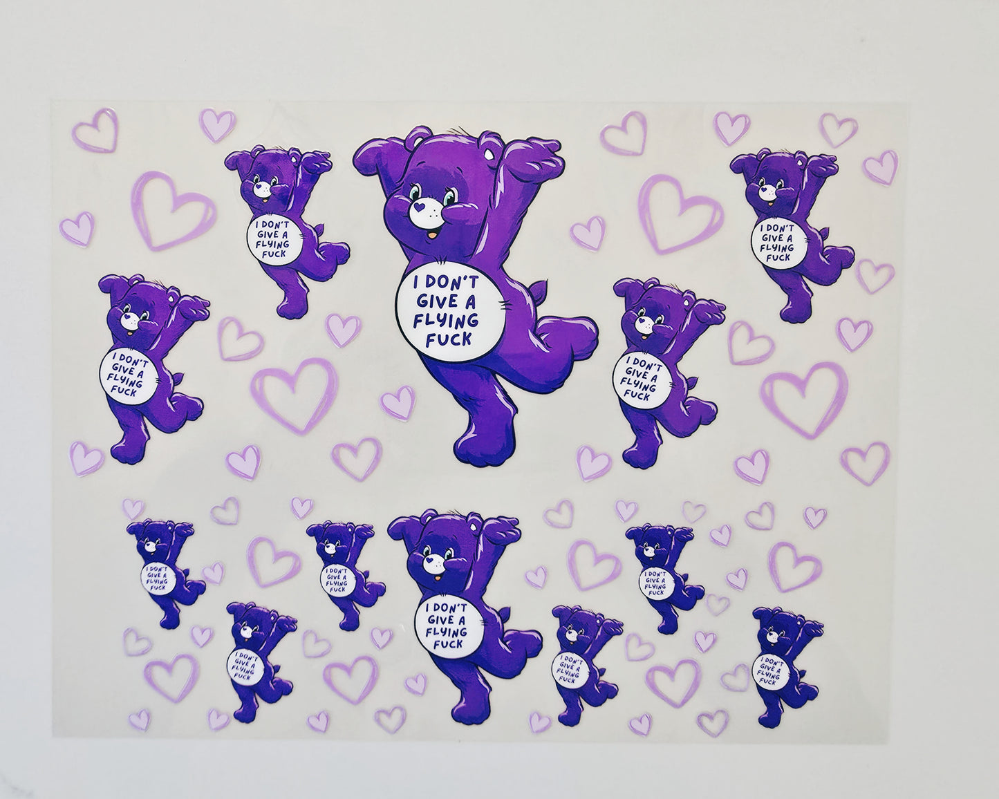 40oz Purple Swear Bear
