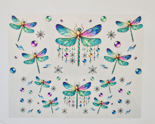 40oz Colorful Dragonfly