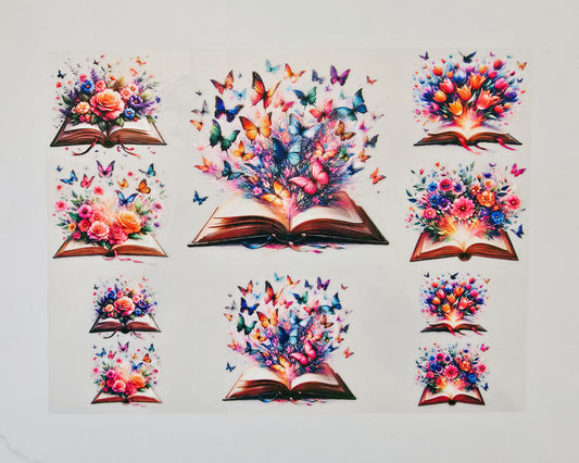 40oz Books with Butterflies
