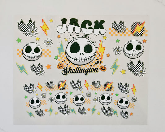 40oz Checkered Jack Skeleton