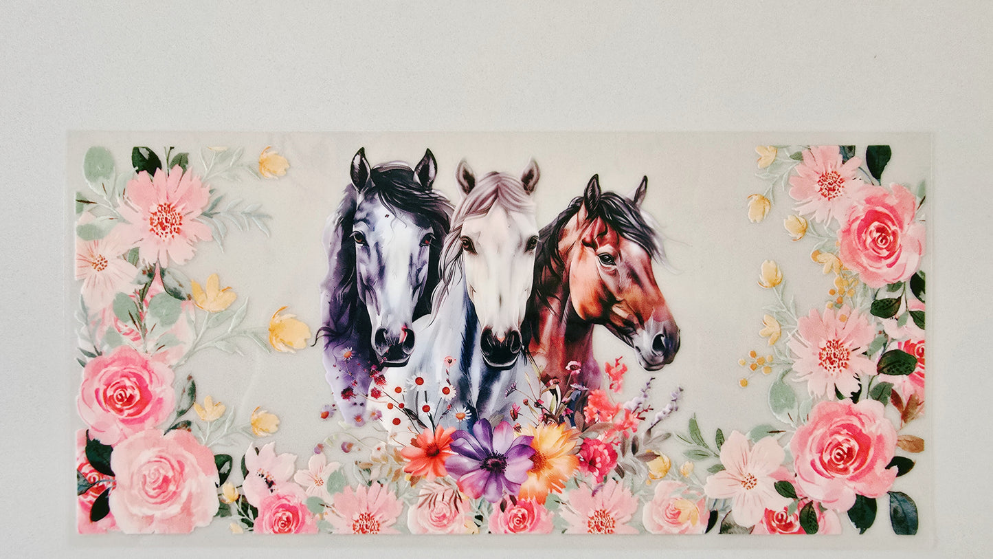 Horses and Flowers