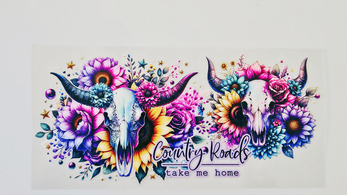 Country Roads Skull