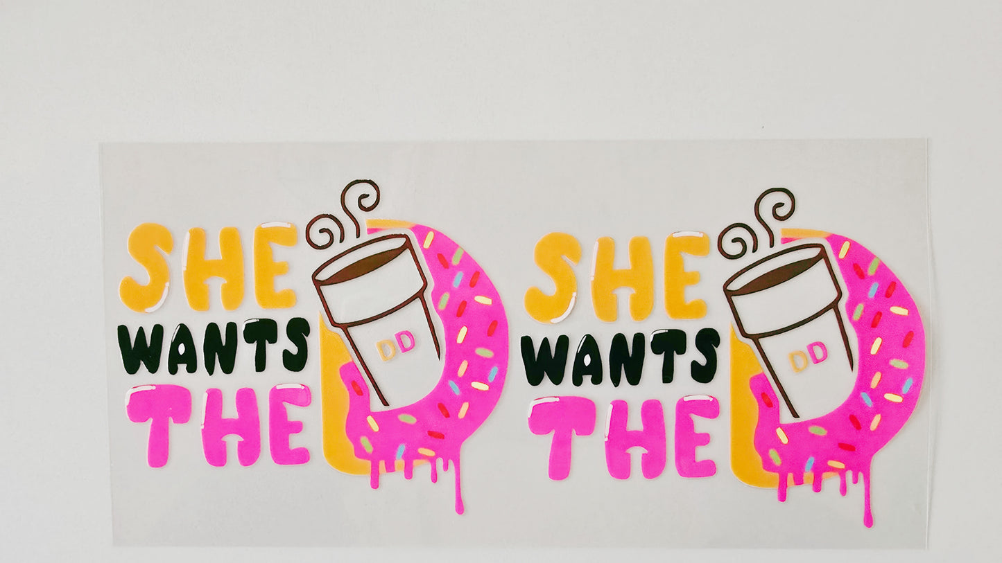 She Wants the Dunkin