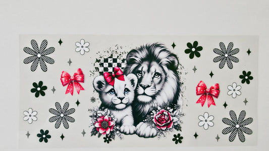 Checkered Lion & Cub