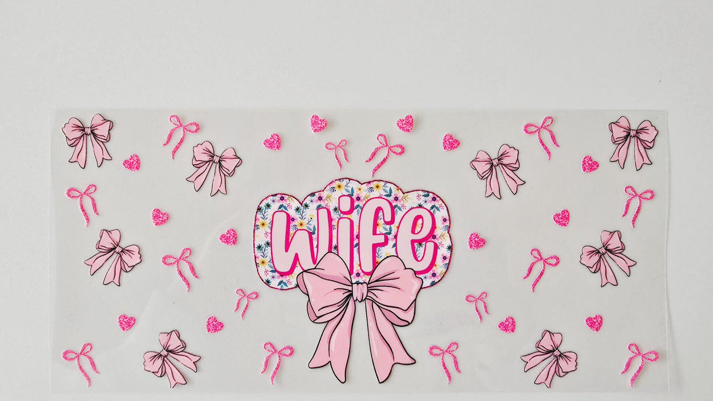 Floral Wife with Pink Bows