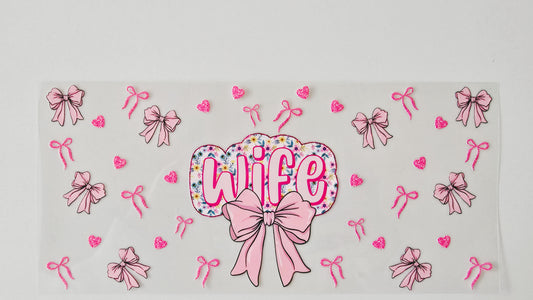 Floral Wife with Pink Bows