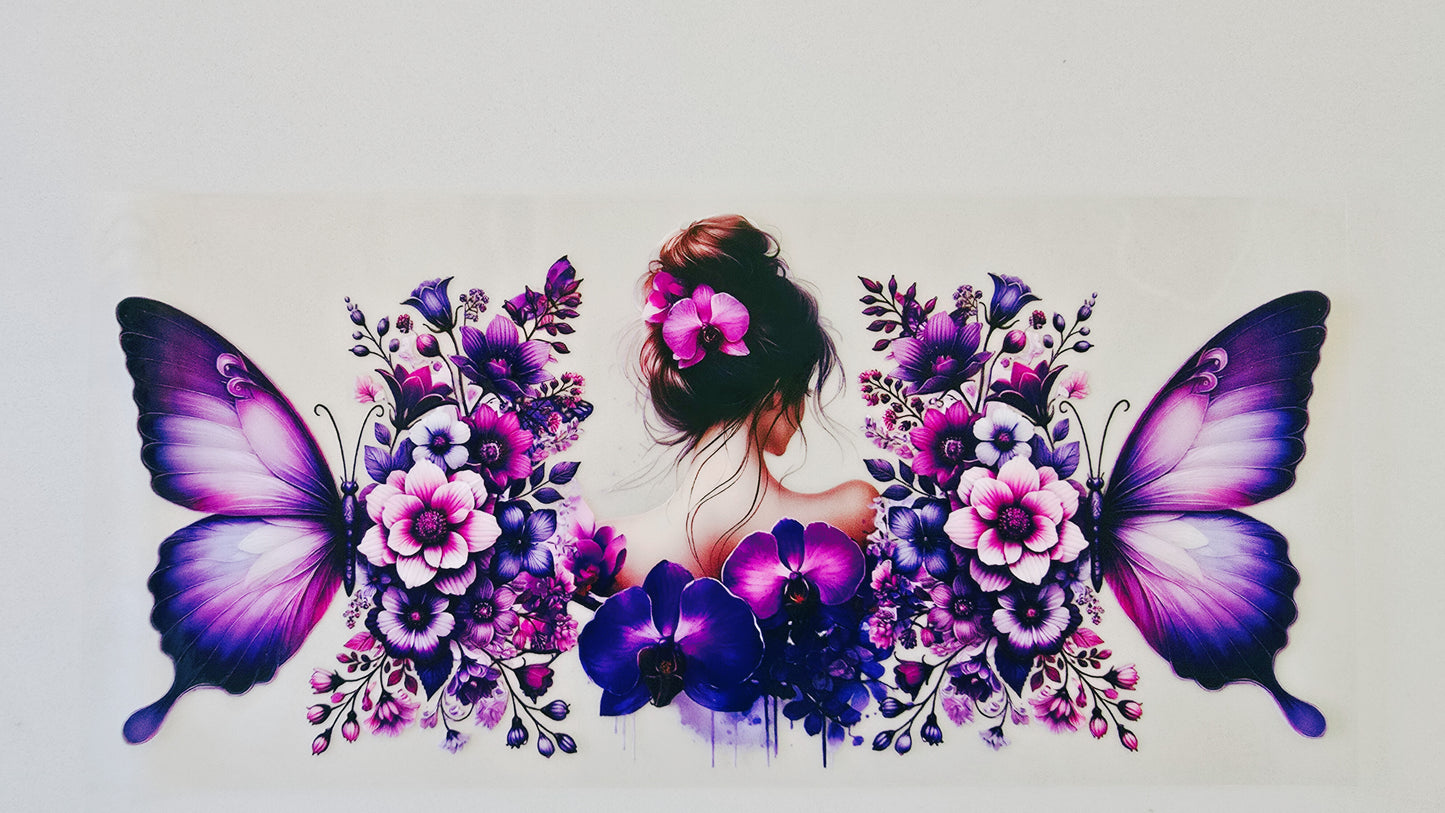 Purple Butterfly Woman