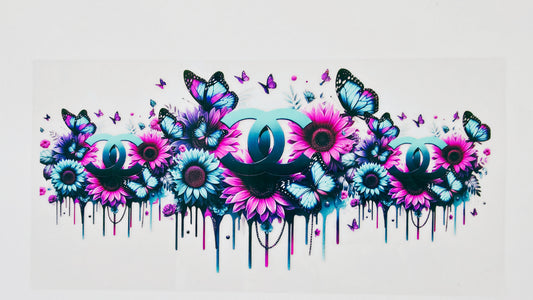 Purple & Teal Chanel