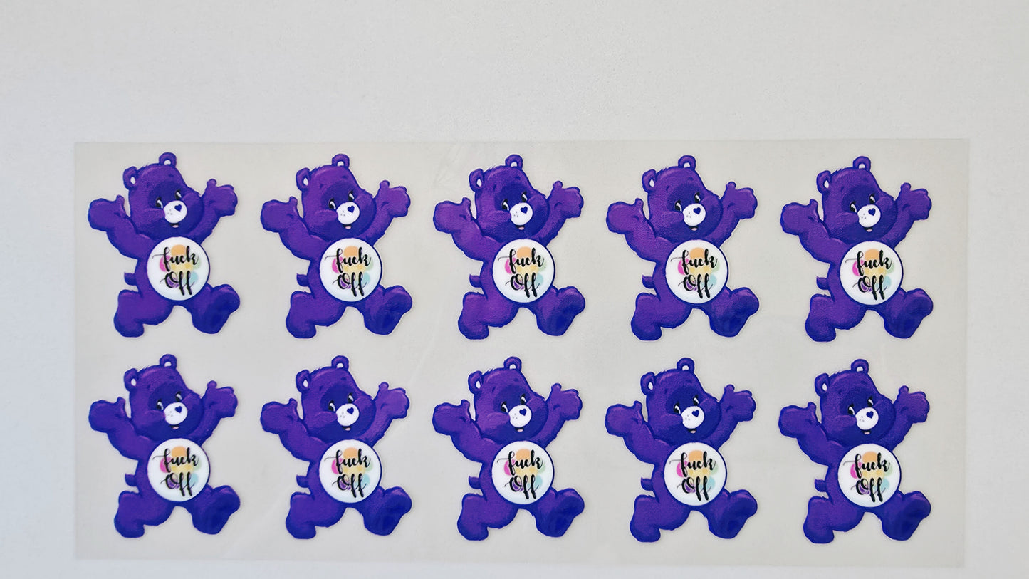 Purple Swear Bear