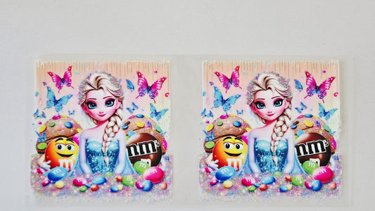 Elsa with M&Ms