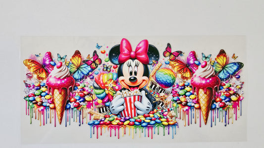 Minnie Mouse with Popcorn & Candy