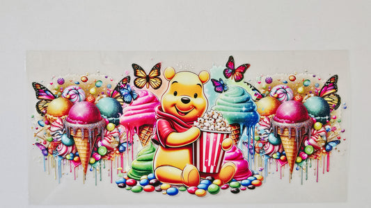 Pooh Bear with Popcorn & Candy