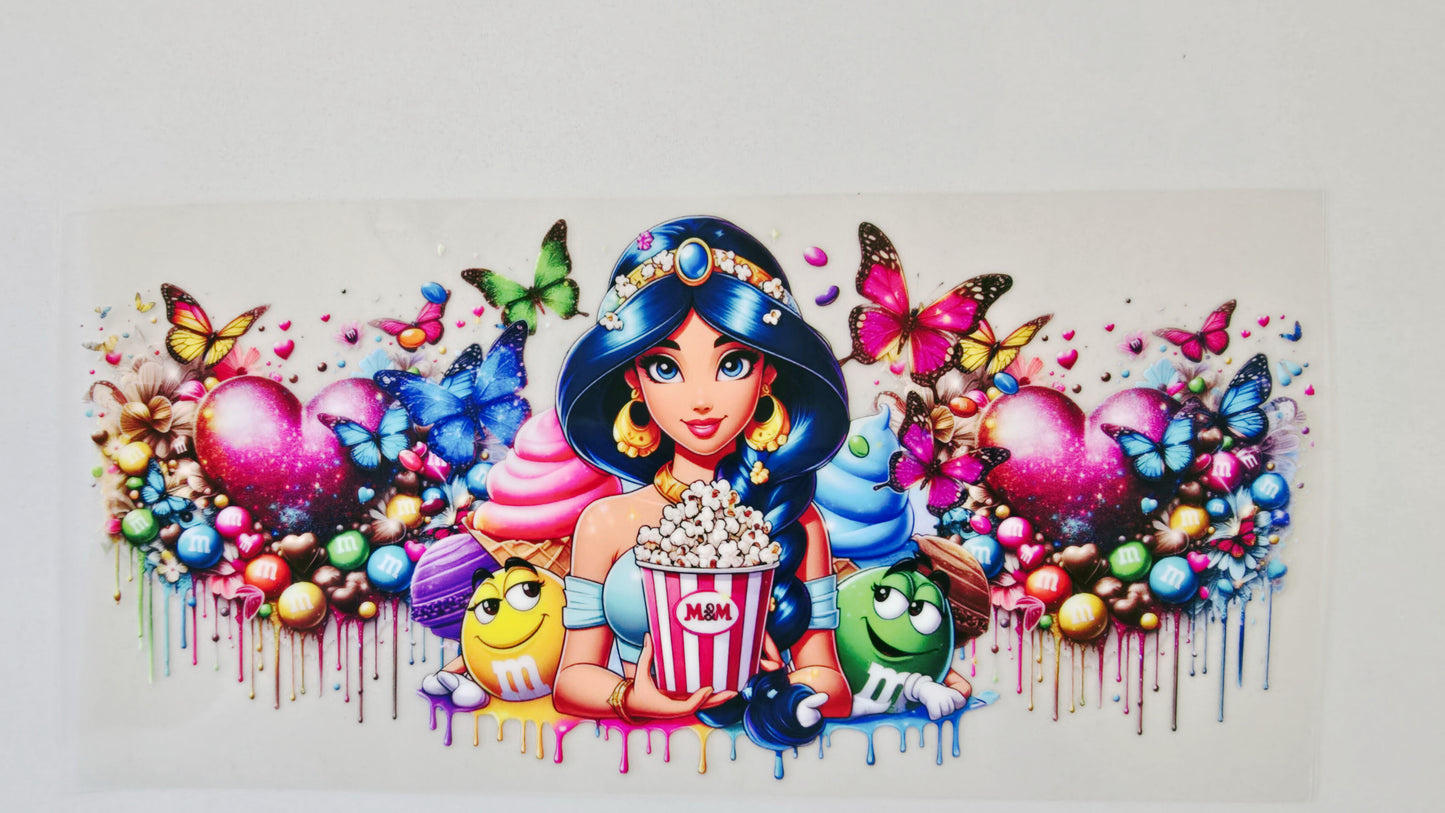 Princess Jasmine with Popcorn & Candy
