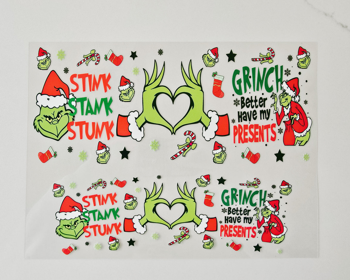 40oz Grinch Stink Stank Stunk