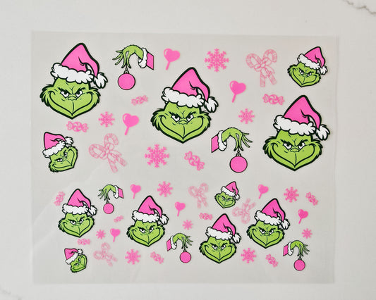 40oz Pink Grinch