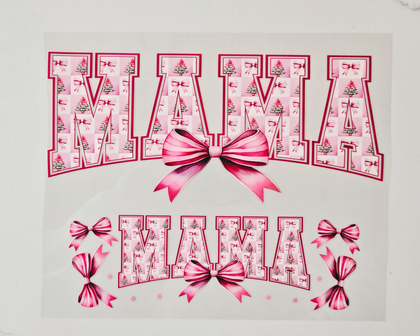 40oz Christmas Tree Pink Mama