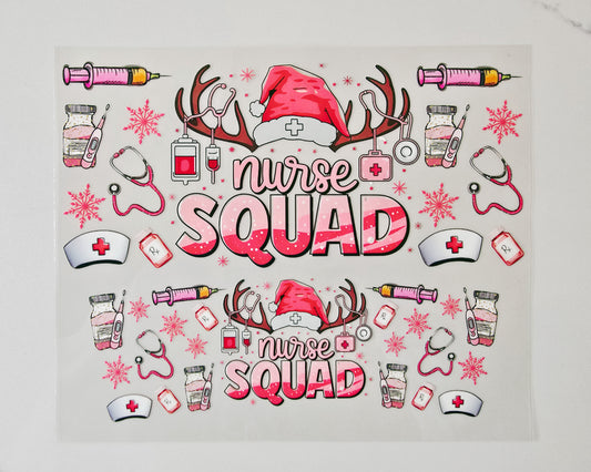 40oz Christmas Nurse Squad