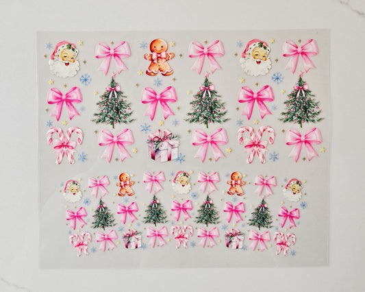 40oz Pink Christmas