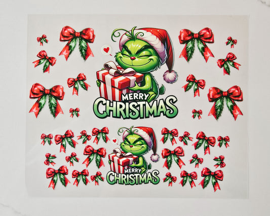 40oz Grinch Merry Christmas