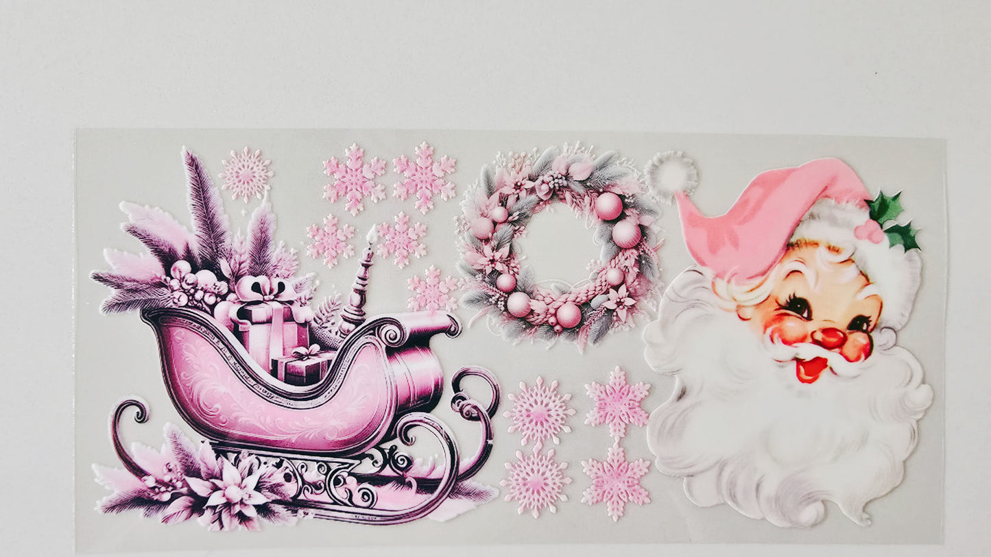 Pink Sleigh Santa