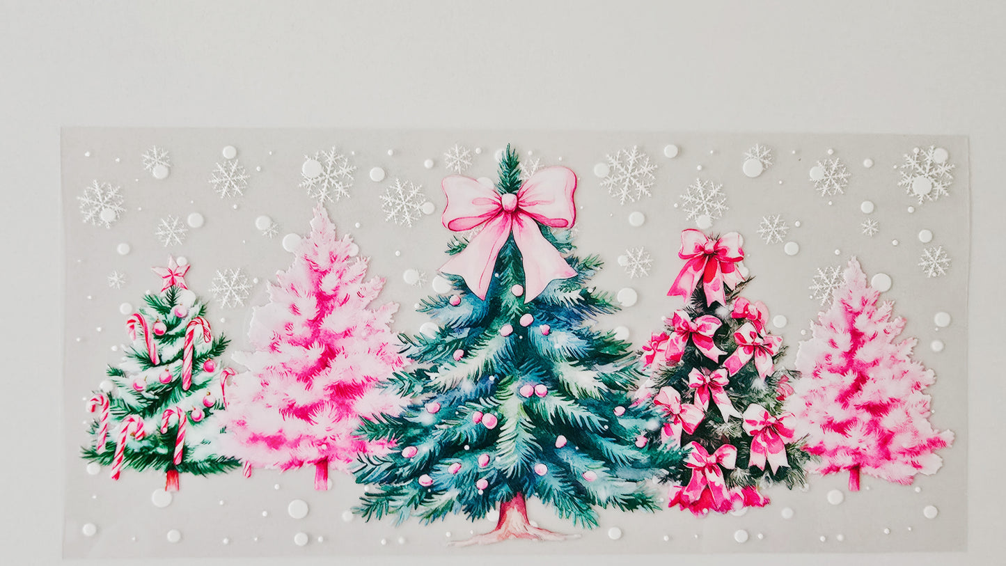 Pink & Green Christmas Trees