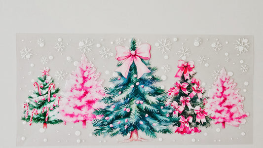 Pink & Green Christmas Trees