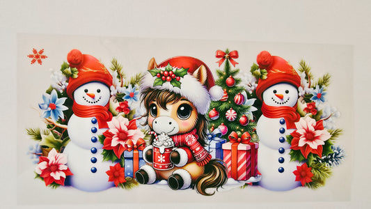 Horse & Snowmen