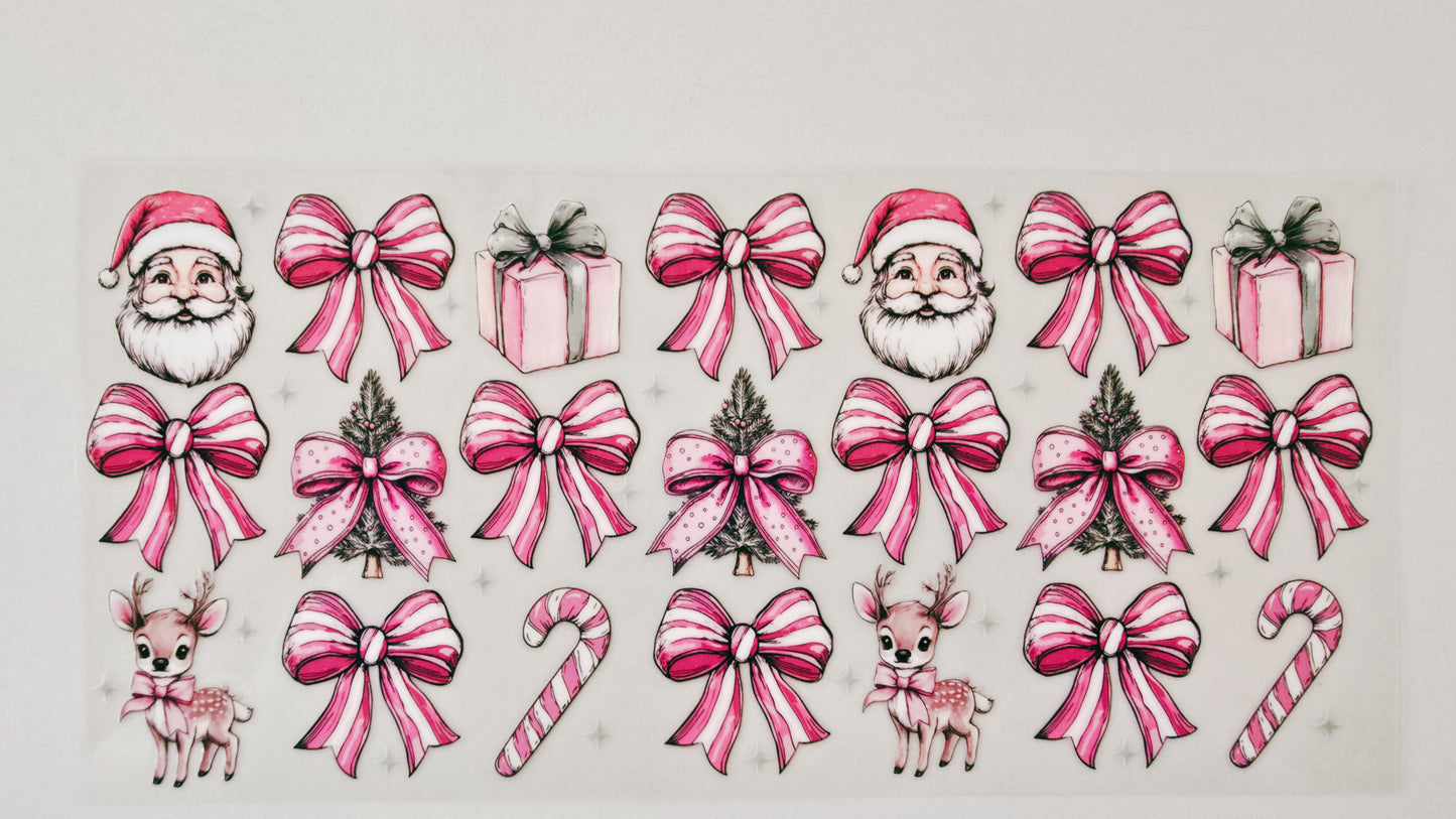 Pink Santa & Bows