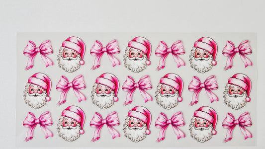 Pink Santa and Bows