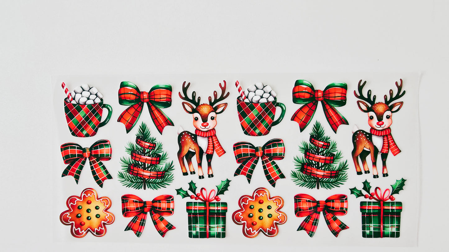 Christmas Reindeer, Trees & Bows