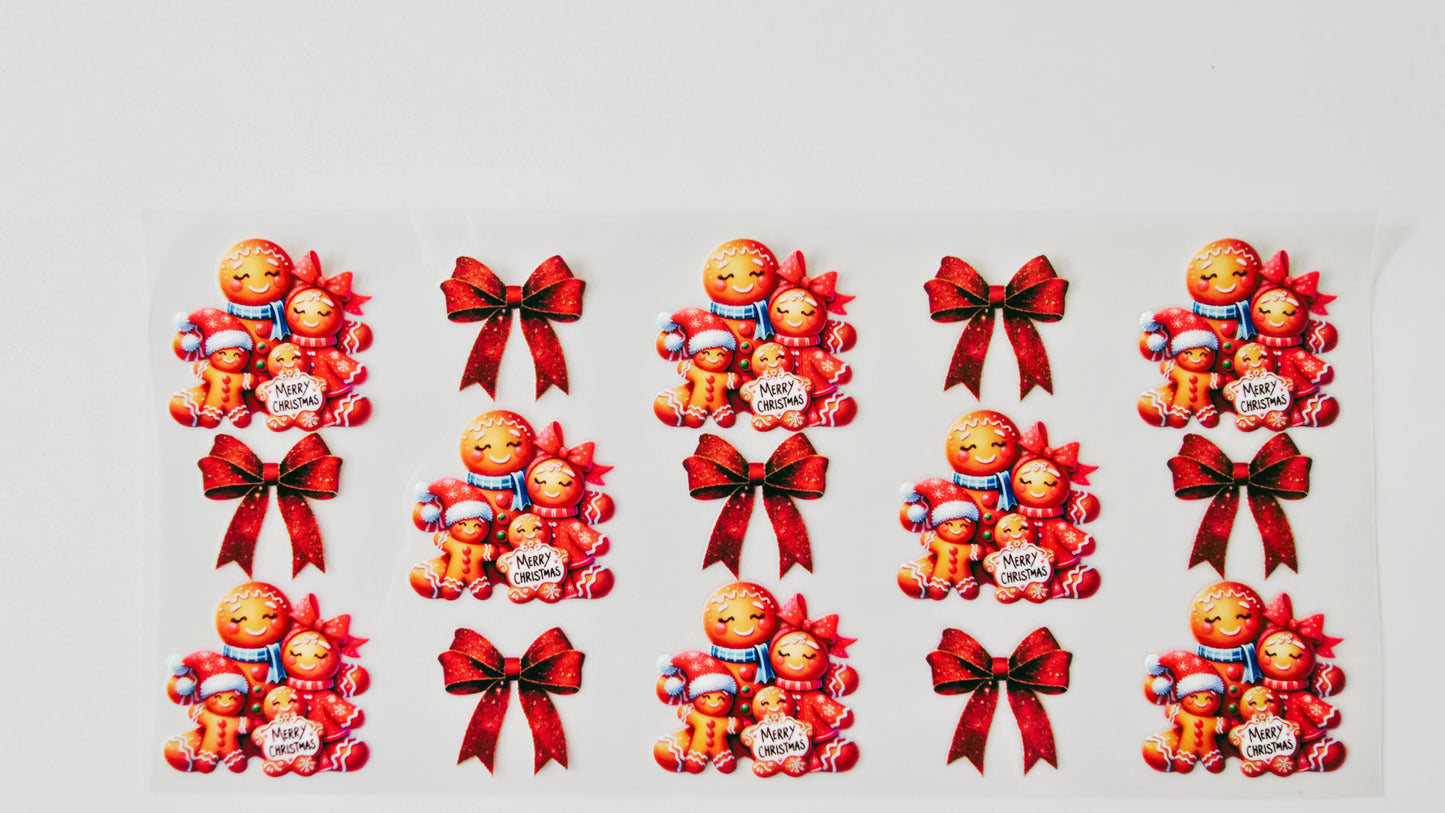Gingerbread Family & Bows