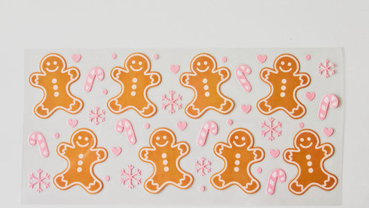 Gingerbread & Pink Candy Canes