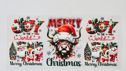 Merry Christmas Highland Cow